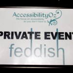AccessibilityOz logo - private event at Feddish